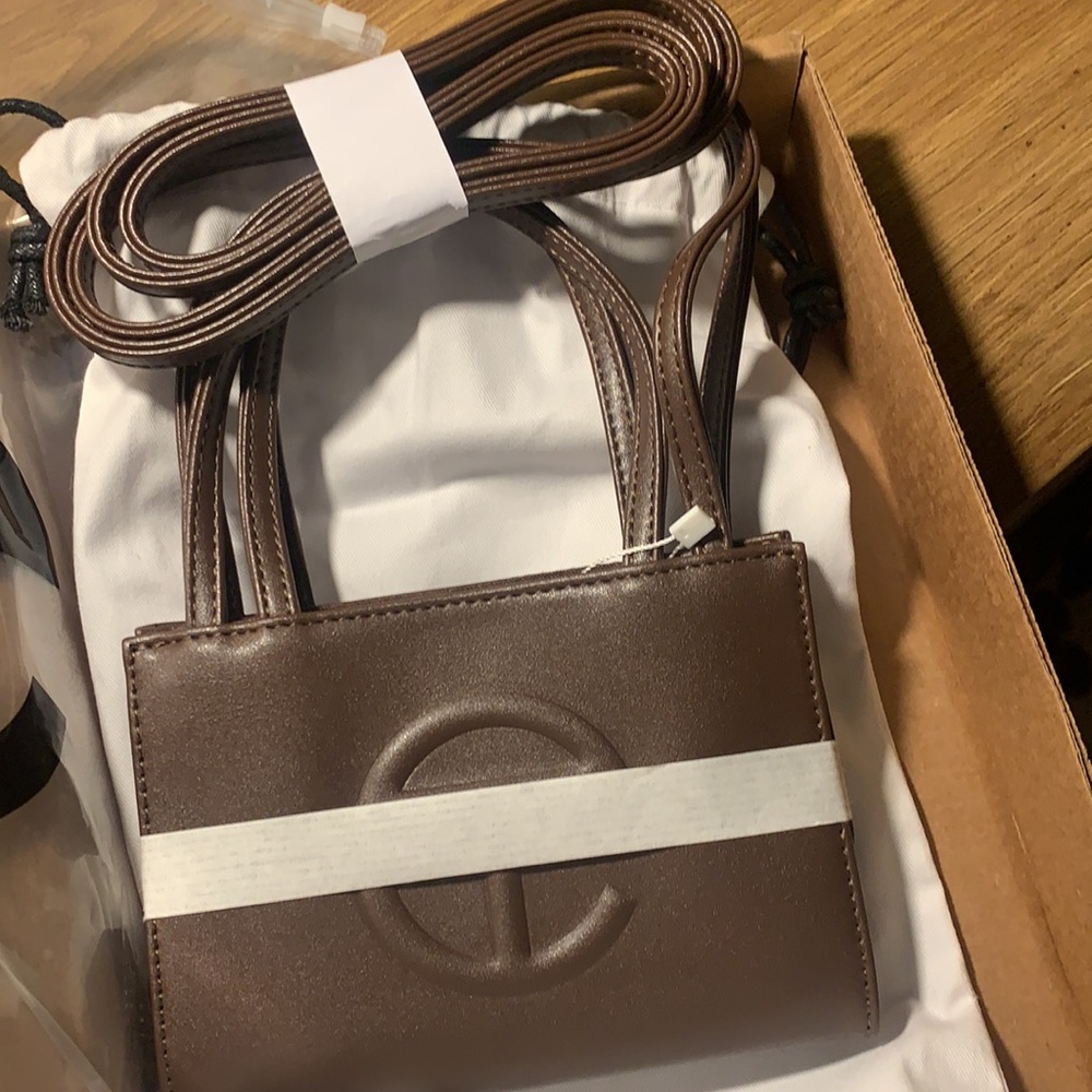 Telfar brown Small shopping bag